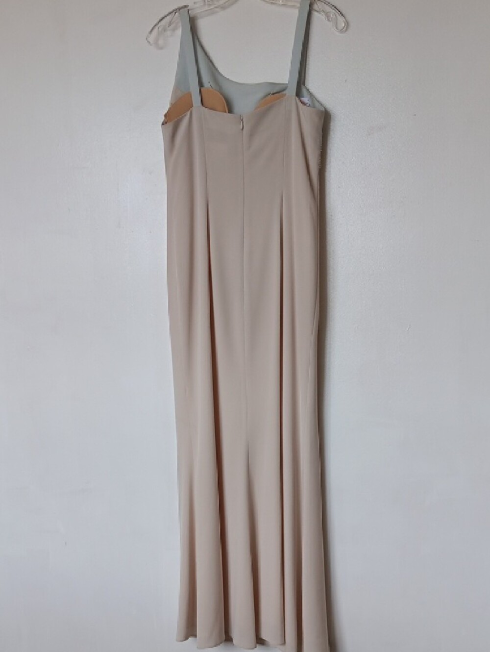 Vintage Daymor Couture Beige & Light Blue Gown - Picture 2 of 8